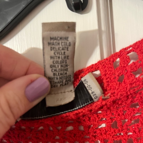 I. E. open weave cardigan size small - Picture 3 of 4